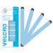VELCRO Brand Face Mask Extender Straps 4pk Light Blue, 12 x 1 Comfortable and Adjustable Ear Savers, VEL-30692-USA