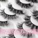 Heracks F-01 20 Pairs Short Mink Lashes 3D Wispy Cat-Eye Natural Look - Mixed Styles False Eyelashes Pack for Fluffy Lashes-A - Buy Online on GoSupps.com