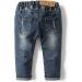 KIDSCOOL SPACE Baby Slim Jeans | Elastic Band | Ripped Denim | 12-18 Months | Blue-6502 - Buy Online on GoSupps.com