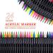 24 Colors Acrylic Paint Pens for Rock, Wood, Ceramics, Glass, Metal - DIY Craft Supplies - Buy Online on GoSupps.com