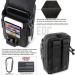 WYNEX Tactical Compass Phone Pouch Large Molle Smartphone Holster Case Double Capacity Small Utility EDC Pouch with Compass Buckle and Carabiner Black - Buy Online on GoSupps.com
