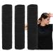Iconikal Simple Pampering Non-Metal Elastic Hair Ties Bulk Pack 4mm Thick Black 180-Count