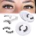 ALICE Magnetic Eyelashes Kit Natural Cat Eye False Eyelashes with Magnets and Magnetic Lash Applicator Reusable Faux Mink Magnetic Lashes Kit Easy to Use No Glue Needed D27