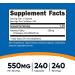 Nutricost Hawthorn Berry Capsules 550mg - 240 Vegetarian-Friendly, Non-GMO & Gluten-Free Capsules - Buy Online on GoSupps.com