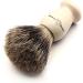 Edwin Jagger Classic Best Badger Hair Shaving Brush with Stand - Imitation Ivory - Buy Online on GoSupps.com