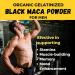 Inca's Gold Organic Black Maca Gelatinized Root Powder for Men - 170g | Boost Energy & Stamina | International Shipping Available - Buy Online on GoSupps.com
