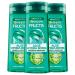 Garnier Garnier Fructis Aloe Hydra Bomb Moisturizing Shampoo for Dehydrated Hair with Aloe Vera Gel and Hyaluronic Acid 72H Hydration Vegan Formula Silicone-Free - 3 x 250ml Bottles