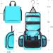 Premium Travel Hanging Toiletry Bag for Men and Women with Expandable Compartments for Cosmetics  Makeup Brushes  Jewelry  Shaving Tools  Detachable TSA Friendly Clear Pouch Tiffany Blue - Buy Online on GoSupps.com