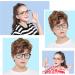 MEETSUN Kids Blue Light Blocking Glasses 2 Pack - Ages 7-12, Anti-Eyestrain, Computer Gaming TV Glasses for Boys Girls - Matte Black + Transparent Brown - Buy Online on GoSupps.com