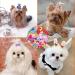 HOTKMB Dog Hair Bows 50 Pieces Pet Hair Bows with Elastic Rubber Bands Doggy Kitten Topknot Attachment for Long Hair Small Dog Cat Puppy Hair Bows Colors Randomly - Buy Online on GoSupps.com