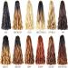 Ainimiu French Curly Braiding Hair 22 Inch 8 Packs - Pre Stretched Bouncy Braiding Hair- Loose Wavy Braiding Hair Synthetic Hair Extensions for Black Women 1 count (Pack of 8) 350# - Buy Online on GoSupps.com