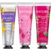 Burt's Bees Hand Cream Trio Gift Set - Lavender Honey, Watermelon Mint, Wild Rose Berry Shea Butters | Body Care Stocking Stuffers - Buy Online on GoSupps.com