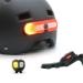Overade gymnasium for bicycle scooter or helmet with 5 red modes flashing light and an oximote remote control.Brake light function through the oxibrake handle lighting + remote control + brake handle