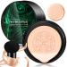 WYBLZPXZ Mushroom Head Air Cushion CC Cream BB Cream Cushion Foundation Moisturizing Full Coverage Foundation Concealer Lasting Foundation Makeup Even Skin Tone Makeup Base Primer(Natural)