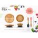 ShipShape Bamboo Baby Weaning Set | Suction Plates & Bowls, 2 Spoons, Silicone Bib | Feeding Set + Free eBook | Dusty Blue Toddler Plates & Bowls - Buy Online on GoSupps.com