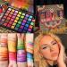 UCANBE Exotic Flavors Eyeshadow Palette & 15-Piece Eye Brushes Makeup Set - 48 Colors Neon Shimmer, Matte, Glitter Eye Shadow Powder - Highly Pigmented Gift Set - Buy Online on GoSupps.com