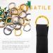 Rustark 120 Pcs Assorted 1/2 Inch Strong Metal Webbing Set 4 Colors Multi-Purpose Keychains D Ring  Handbag Strap Loop Clasp Hook D Buckles Semi-Circular D-Rings for DIY Accessories (13mm) - Buy Online on GoSupps.com