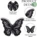 30Pcs Black Butterfly Lace Applique Embroidery Organza Patches - Wedding Bridal Dress Sewing Craft - FREEBLOSS - Buy Online on GoSupps.com