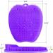 AXLOFO XL Shower Foot Scrubber Mat - Non-Slip Exfoliating Massager for Feet - Purple - Buy Online on GoSupps.com