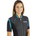 Cressi Women's Shorty Wetsuit - 3mm Neoprene for Scuba Diving, Snorkeling, Windsurfing - XX-Large Black/Aquamarine - Buy Online on GoSupps.com