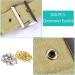 Grommet Tool Kit with 300 Metal Eyelets - Leather Hole Punch Pliers Set for Shoes, Bags, Crafts - Silver 1/4 Inch - Buy Online on GoSupps.com