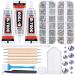 B7000 Clear Glue Bedazzler Kit with Rhinestones  4013PCS Rhinestone Gems 3 PCS 25 ML B-7000 Adhesive Bead Glue Jewelry Kit for Tumblers Craft Clothes Fabric Nail Art DIY (Paradise Shine Crystal Clear) Paradise Shine & Cr...