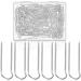 200 Pieces Fork Pins for Quilting Sewing Double Pins Needlecraft Blocking Pins Pins Stainless Steel U-pins for DIY Sewing Jewelry Craft Making  0.91 x 0.2 Inch