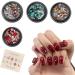 FEIlei Clear Crystal Nail Rhinestones 3D Nail Gems Nail Diamonds Metal Nail Studs - Buy Online on GoSupps.com