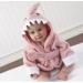Baby Aspen Pink Baby Shark Hooded Towel - Terry Cotton Spa Robe for Newborns | Let The Fin Begin Baby Beach Towel - Buy Online on GoSupps.com