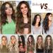 4PCS Thick Full Head Ash Brown Highlights 20 Inch Clip in Hair Extensions - Curly Wavy Synthetic Hairpieces - Buy Online on GoSupps.com
