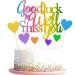 Elicola We Will Miss You Good Luck Cake Toppers Glitter We Will Miss You Cake Topper for Job Change Retirement Graduation Party Cake Decorations Multicolor