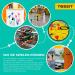Buy Tossit Game Darts - Durable Silicone Suction Cups in Red Cyan Blue & Yellow | Family Pack for Fun Indoor Play - Buy Online on GoSupps.com