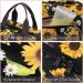 Sunflower Hanging Toiletry Bag Organizer for Women - Water Resistant Travel Case with 4 Sections for Makeup and Accessories - Buy Online on GoSupps.com