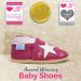 Soft Sole Leather Baby Shoes for 12-18 Months - Pink Stars - Unisex Toddler Walking Shoes - Buy Online on GoSupps.com