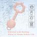Silicone Baby Teether Rattle Toy - WHOZU Teething Shaker for Infants 3+ Months - Soft & Flexible - Pink - Buy Online on GoSupps.com