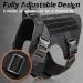 Rabbitgoo No Pull Dog Harness for Medium & Large Dogs | Tactical Military Safety Vest with Handle & Metal Buckles | Adjustable & Breathable | Size S (1 Pack) - Black - Buy Online on GoSupps.com