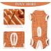 Tony Hoby Shirts for Dogs | Soft & Breathable Striped Dog T-Shirt for Small to Large Dogs - XS Orange - Buy Online on GoSupps.com