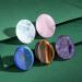 Rose Quartz Crystal Worry Stone for Anxiety Relief - Healing Gemstone Reiki Oval Stone - Buy Online on GoSupps.com