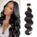 Body Wave Bundle 18 Inch 10A Grade Human Hair Bundles 100% Unprocessed Brazilian Virgin Hair Bundles Double Machin Weft Brazilian Body Wave Bundles(Single Bundle) 18 Inch Single Bundle