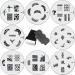 Stamping Nail Art 8 pieces KONAD stamping stencils + 1 stamp/scraper set M24 M45 M61 M62 M68 M71 M72 M74