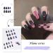 UFLF 72 Pieces Short False Nails - DIY Artificial Nail Tips with Adhesive Pads for Stunning Nail Art | International Shipping Available - Buy Online on GoSupps.com