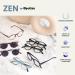 Opulize Zen 4 Pack Reading Glasses for Men & Women - Stylish Sun Readers in Black Light Brown Dark Brown & Crystal +1.50 Diopters - Buy Online on GoSupps.com