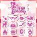 SKJIAYEE 25 Pcs Hot Pink Girls Birthday Cake Topper Pink Princess Cupcake Toppers Set Decorations for Kids Girls Women Birthday Party Pink Girls Theme Birthday Party Supplies - Buy Online on GoSupps.com