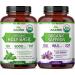 Zazzee Organic Adaptogen Support Bundle | USDA Organic Saffron 20:1 Extract Plus 10:1 Tulsi Holy Basil Extract Capsules | Non-GMO Vegan & ISO Lab Tested