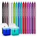 15 Color Waterproof Eyeliner Pencil Set with Sharpener - Glitter Eyeliner Kit for Long Lasting Eye Makeup - Perfect Gift for Women and Girls - Buy Online on GoSupps.com