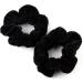 Mytoptrendz Plain Velvet Small Hair Scrunchies Hair Ties Ponttail Bands for Thin hair Girls Hair Accessories (Black set of 4 piece Small) - Buy Online on GoSupps.com