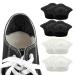 WLLHYF 4 Pairs Heel Pads Inserts Grips Liner for Loose Shoes Self-Adhesive Heel Back Protector Cushion Insoles for Women Men Shoes Too Big Anti Blister Rubbing Slipping Thickness 10mm(Black+Apricot) Black + Apricot