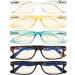 Eyekepper 5 Pack Blue Light Blocking Reading Glasses +2.50 Computer Readers - 5 Pairs - Buy Online on GoSupps.com