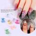 Sanwood 3D Bear Nail Art Sequin Charm - Yellow Crystal Resin Decor for DIY Jewelry Nail Manicure & Mobile Phone Crafts - Buy Online on GoSupps.com
