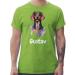 Gift with name personalized by Shirtracer - T-Shirt Men - Dogs - Dachshund - Dog Owners Gift 03 Light Green L